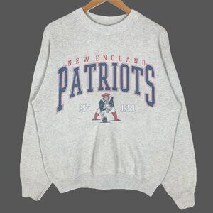Vtg New England Patriots Sweatshirt, Vintage NFL Patriots Football Shirt